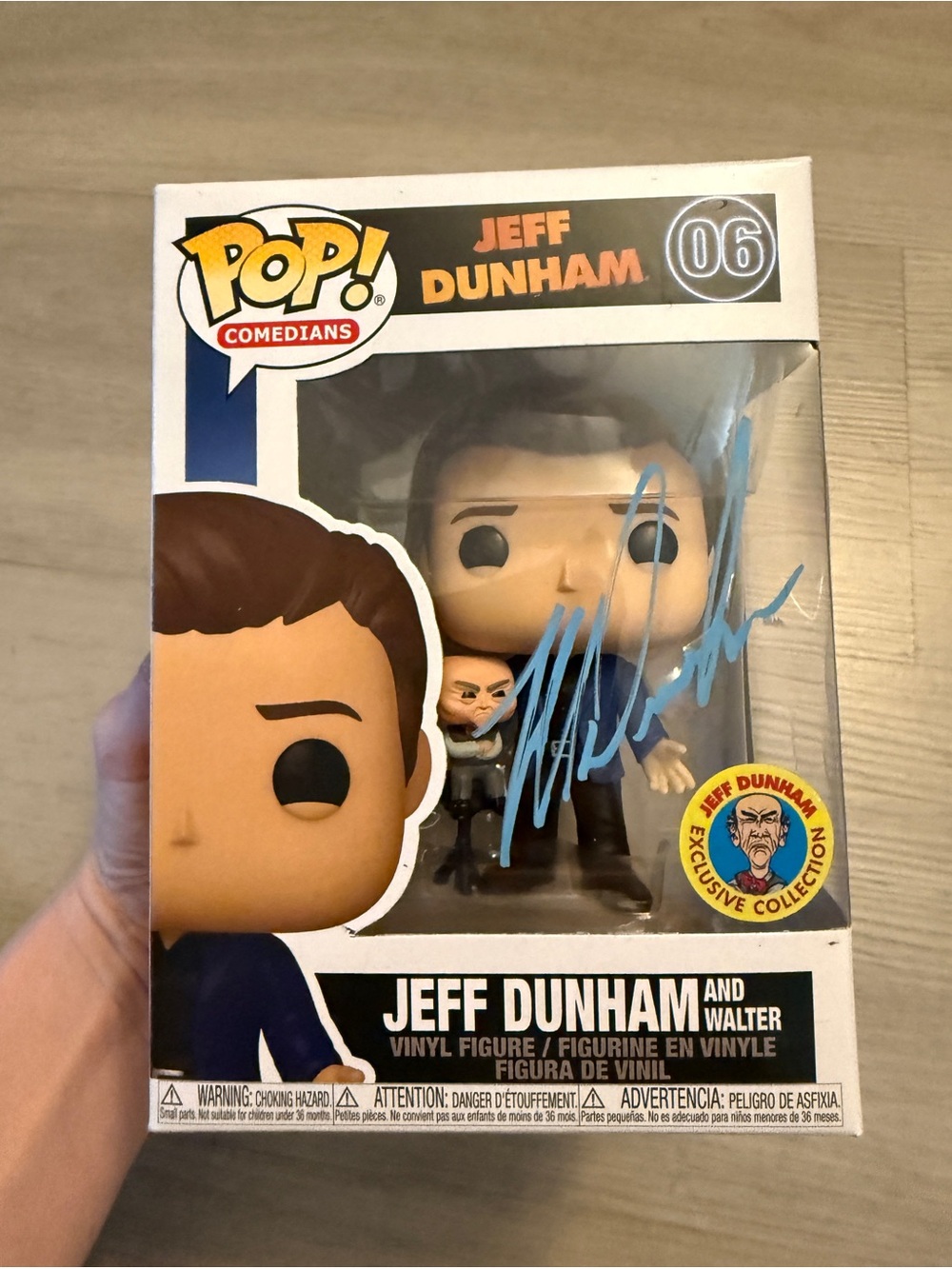 Funko Pop! Vinyl: Jeff Dunham & Walter #6 - AUTOGRAPHED W/ Blue Pen (Exclusive)
